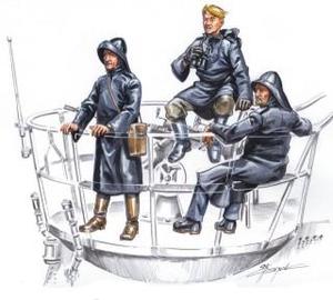 U-VII crew on sentry (3 fig.) 1/72