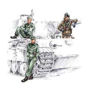 Waffen SS tankers WW II (3 fig.) 1/72