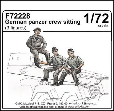 1/72 CMK German panzer crew sitting (3 fig.)