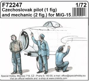 Czechoslovak pilot (1 fig.) and mechanic (2 f 1/72