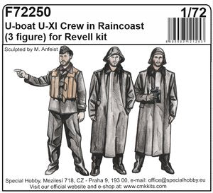 U-Boat U-IX Crew with Raincoats for Revell ki 1/72