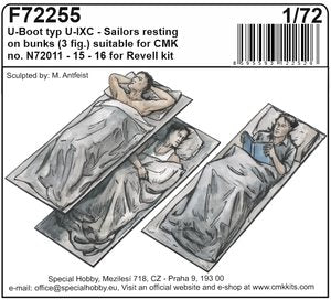 U-Boot U-IXC – Sailors resting on bunks (3 fi 1/72