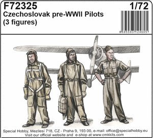 Czechoslovak pre-WWII pilots, 1/72 (3 fig)