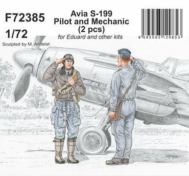 1/72 CMK Avia S-199 Pilot and Mechanic  / for Eduard and other kits