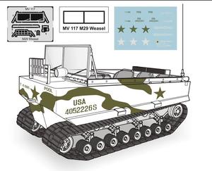 M29 Weasel – All resin kit 1/72