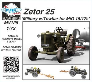 Zetor 25 ‘Military w/Towbar for MiG 15/17s’ 1/72