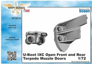 U-Boot IX Open Front and Rear Torpedo Muzzle Doors, for Revell kit 1/72