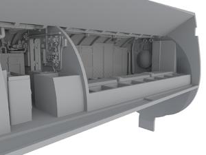 U-Boot IX Front Crew Quarters for REV 1/72