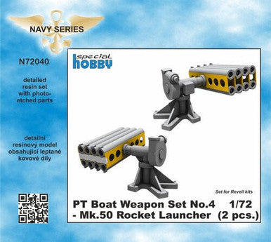 1/72 CMK PT Boat Weapon Set No.4 - Mk.50 Rocket Launcher  (2 pcs.)