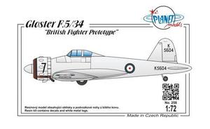 Gloster F.5/34 British Fighter Prototype 1/72