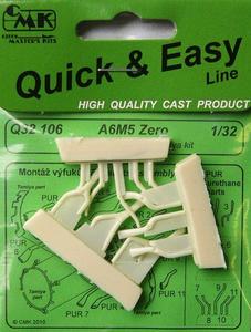 A6M5 Zero Exhaust satcks for TAM kit 1/32