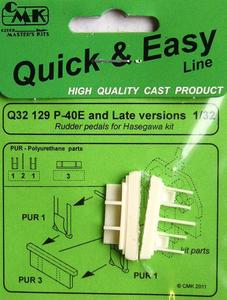 P-40E and Later version Rudder pedals for HAS 1/32