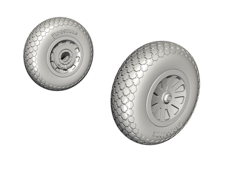 CMK P-51D Mustang - Wheels (Cross Tread Pattern) Resin