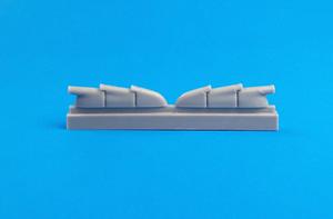 Hurricane Mk.I - Exhausts (triple ejector type) for Airfix kit 1/48