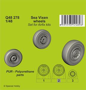 Sea Vixen – 1/48 Wheels Set for Airfix kit