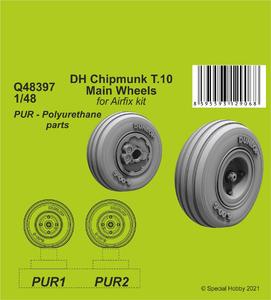 DH Chipmunk T.10 Main Wheels 1/48