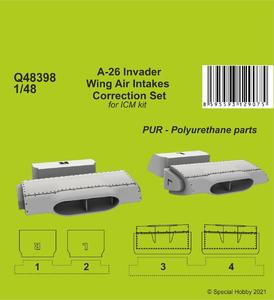 A-26 Invader Wings Air Intakes Correction Set 1/48