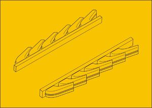 Bf 109G-6 – Exhausts for Airfix kit 1/72