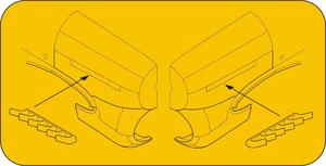 Typhoon Mk.I – Exhausts for Airfix kit 1/72