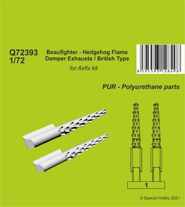 Beaufighter - Hedgehog Flame Damper Exhausts / British Type 1/72