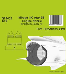 Mirage IIIC Atar 9B Engine Nozzle 1/72 / for Special Hobby kit