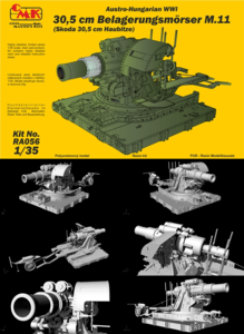 Austro-Hungarian WWI 30,5 cm Belagerungsmőrser M.11 /Škoda30,5 cm Haubitze 1/35