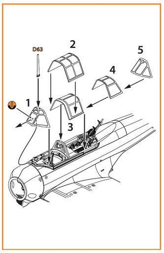 1/72 Clear Prop Ki-51 Sonia (all versions) vacuum formed canopy for CP kits CP72011/CP72012/CP72013