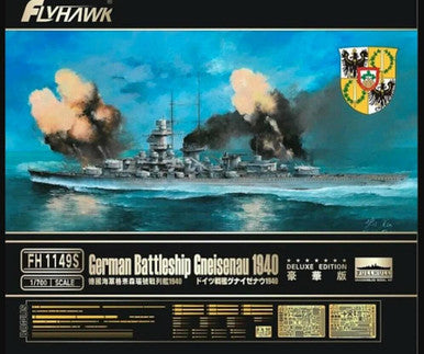 1/700 Flyhawk German Battleship Gneisenau 1940 Deluxe Edition