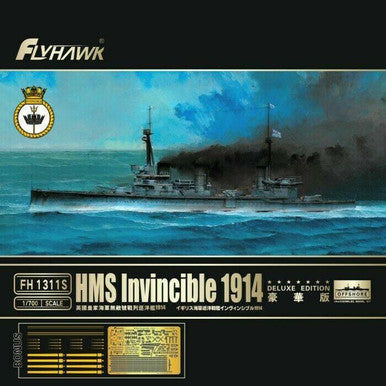 1/700 Flyhawk Models HMS Invincible 1914 (Deluxe Edition)