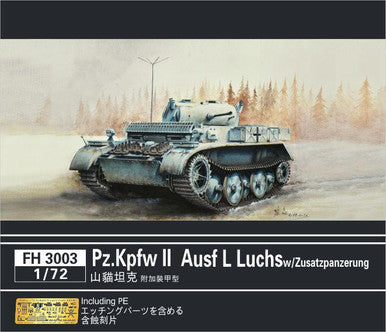 1/72 Flyhawk Pzkpfw II Ausf L Luchs ( w /Zusatzpanzerung) Armor Model Kit