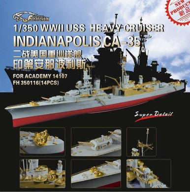 1/350 Flyhawk WWII USS WWII Heavy Cruiser Indianapolis CA-35 (For Academy)