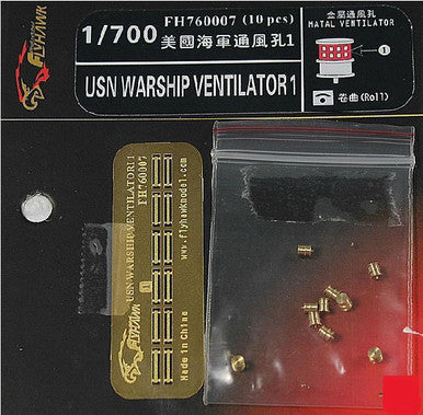 1/700 Flyhawk Photo Etch USN Ventilator Set 1