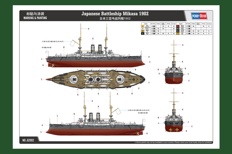 JAPENESE BATTLESHIP MIKASA 1902