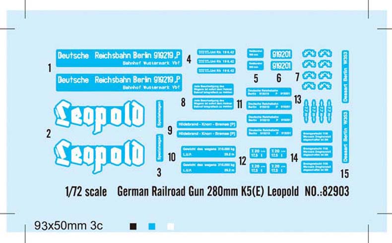 GERMAN 280MM K5(E)  RAILWAY GUN LEOPOLD