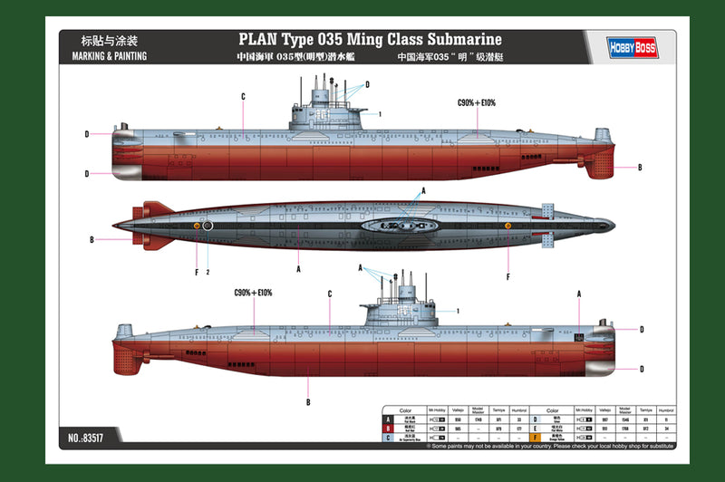 PLA NAVY TYPE 035   MING CLASS