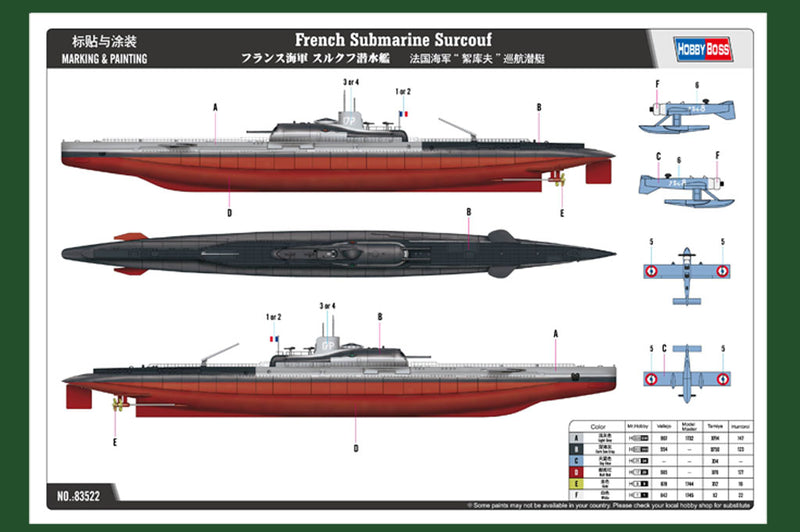 FRENCH SURCOUF      SUBMARINE CRUISER