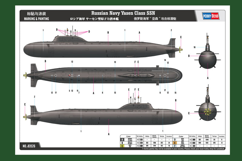 RUSSIAN NAVY YASEN  CLASS SSN