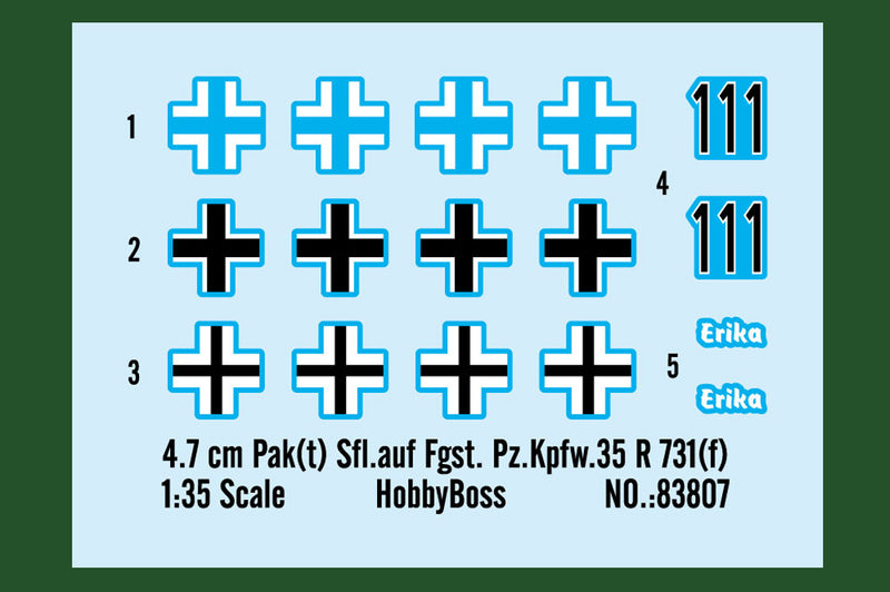 4.7 CM PAK(T)SFL.AUFFGST. PZ.KPFW.35 R