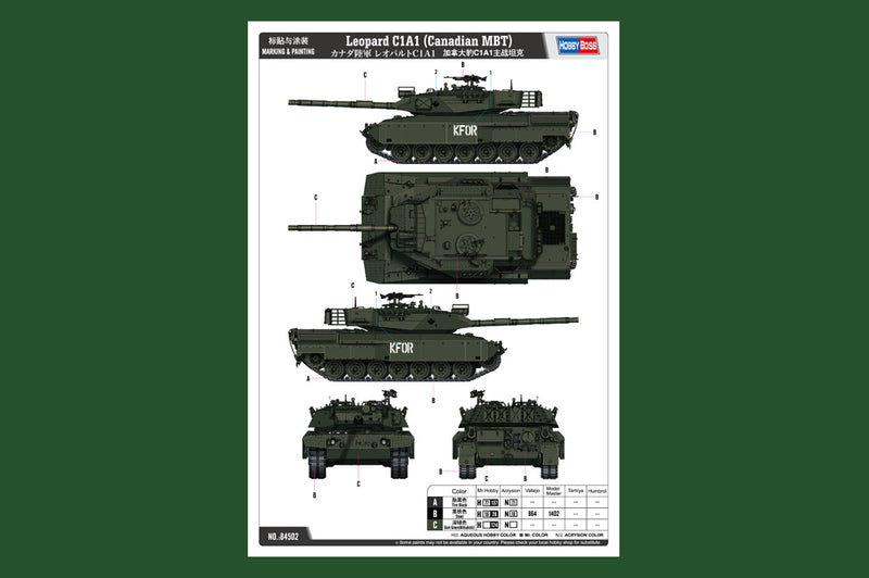 LEOPARD C1A1        (CANADIAN MBT)