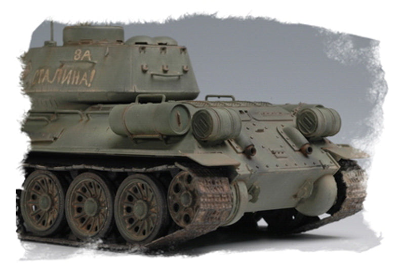 RUSSIAN T-34/85 1944FLATTENEDTURRET TANK