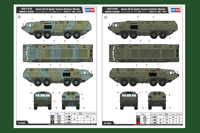 SS-23 SPIDER TACTICAL BALLISTIC MISSILE