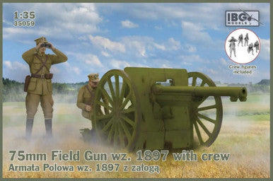 1/35 IBG 75mm Field Gun wz. 1897 with Polish Artillerymen figures