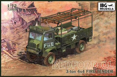 1/72 IBG Bedford QLR 3 ton 4x4 Fire Tender Plastic Model Kit