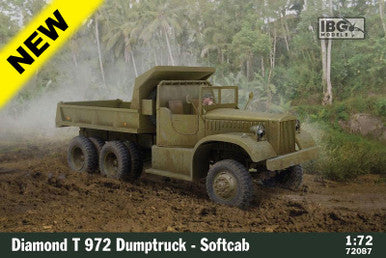 1/72 IBG Models Diamond T972 Dumptruck Softcab Model Kit