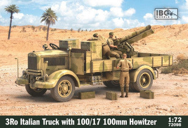 1/72 IBG 3Ro Italian Truck with 100/17 100mm Howitzer