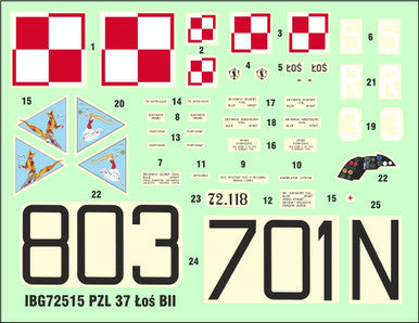 1/72 IBG PZL.37 B II Los - Polish Medium Bomber