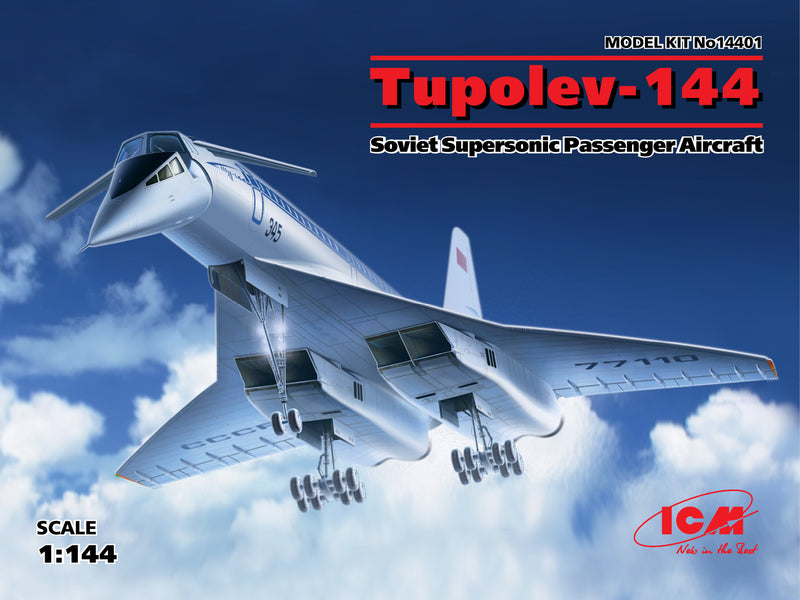 ICM14401 - 1/144 ICM Tupolev-144, Soviet Supersonic Passenger Aircraft