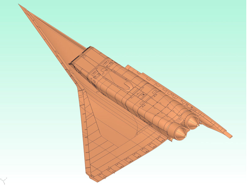 ICM14402 - 1/144 ICM Tupolev-144D, Soviet Supersonic Passenger Aircraft