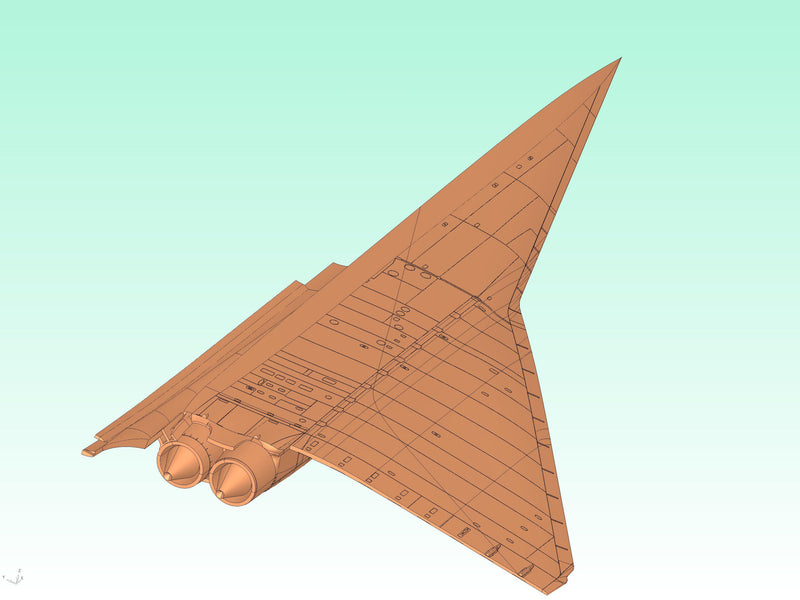 ICM14402 - 1/144 ICM Tupolev-144D, Soviet Supersonic Passenger Aircraft