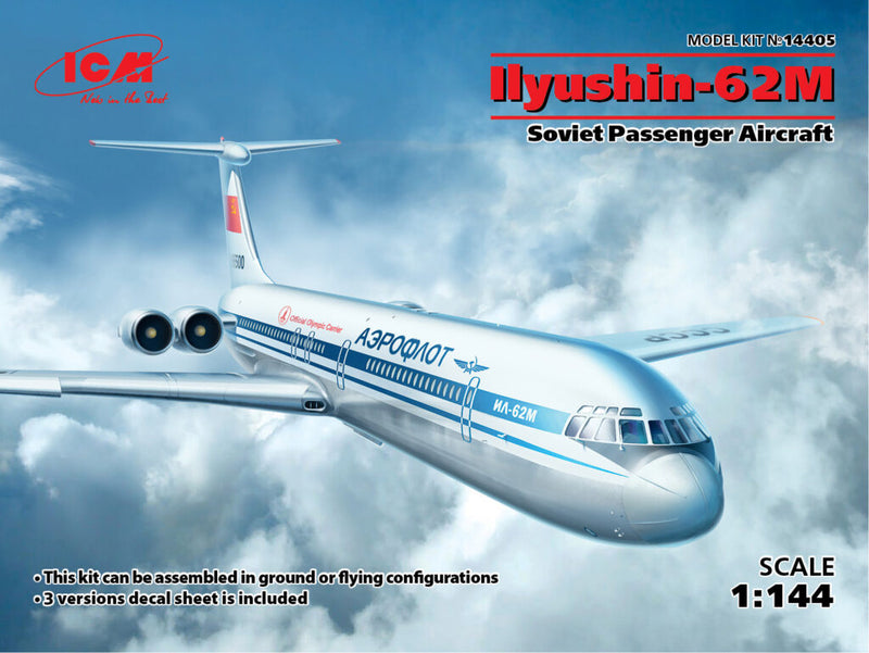 ICM14405 - 1/144 ICM Ilyushin-62M, Soviet Passenger Aircraft